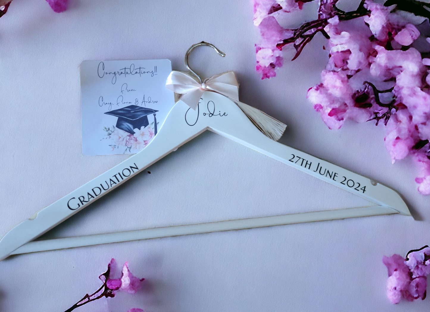 Personalised dress hanger