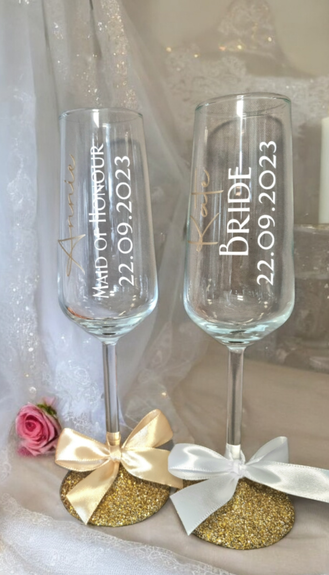 Personalised Champagne Flutes