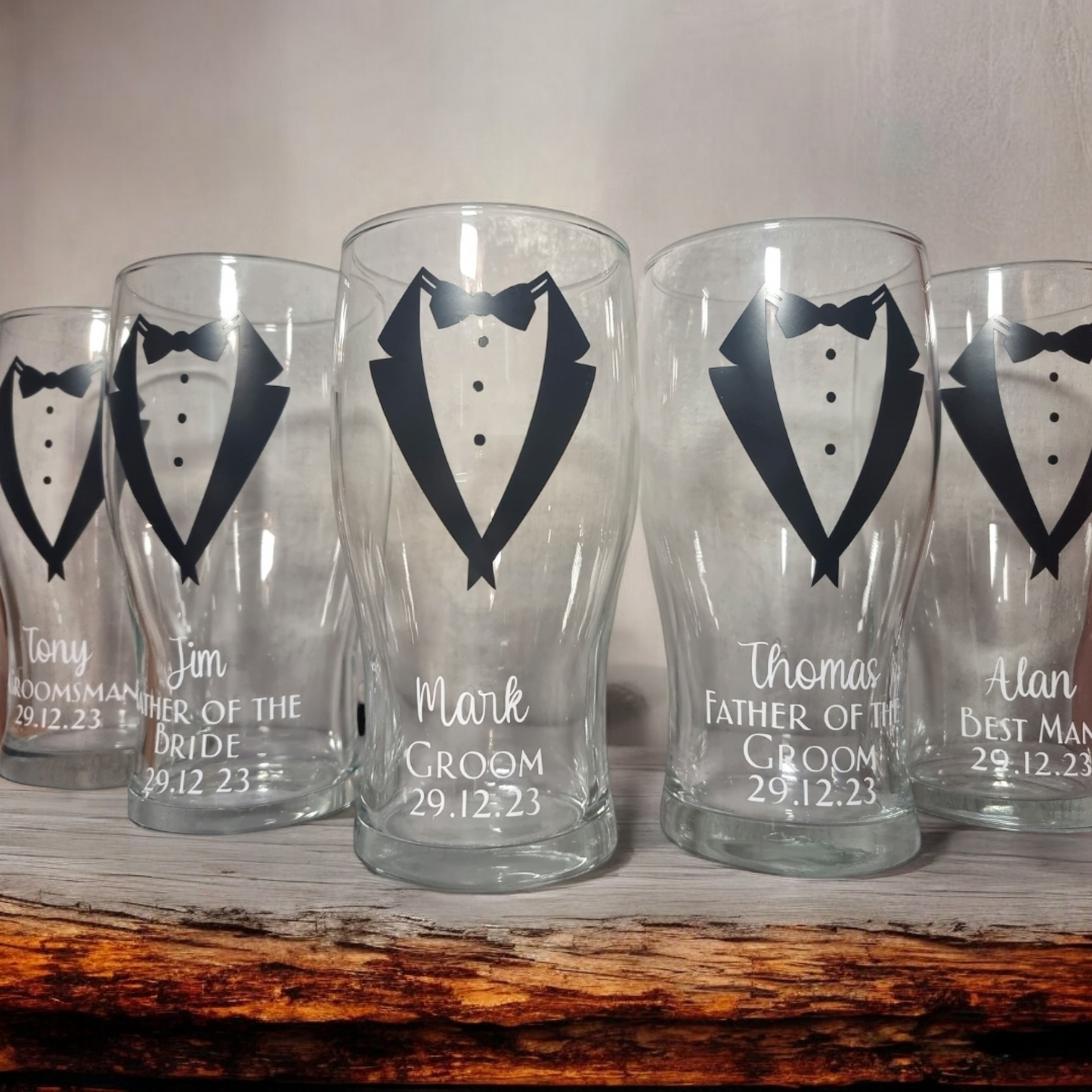 Groom's Pint Glass