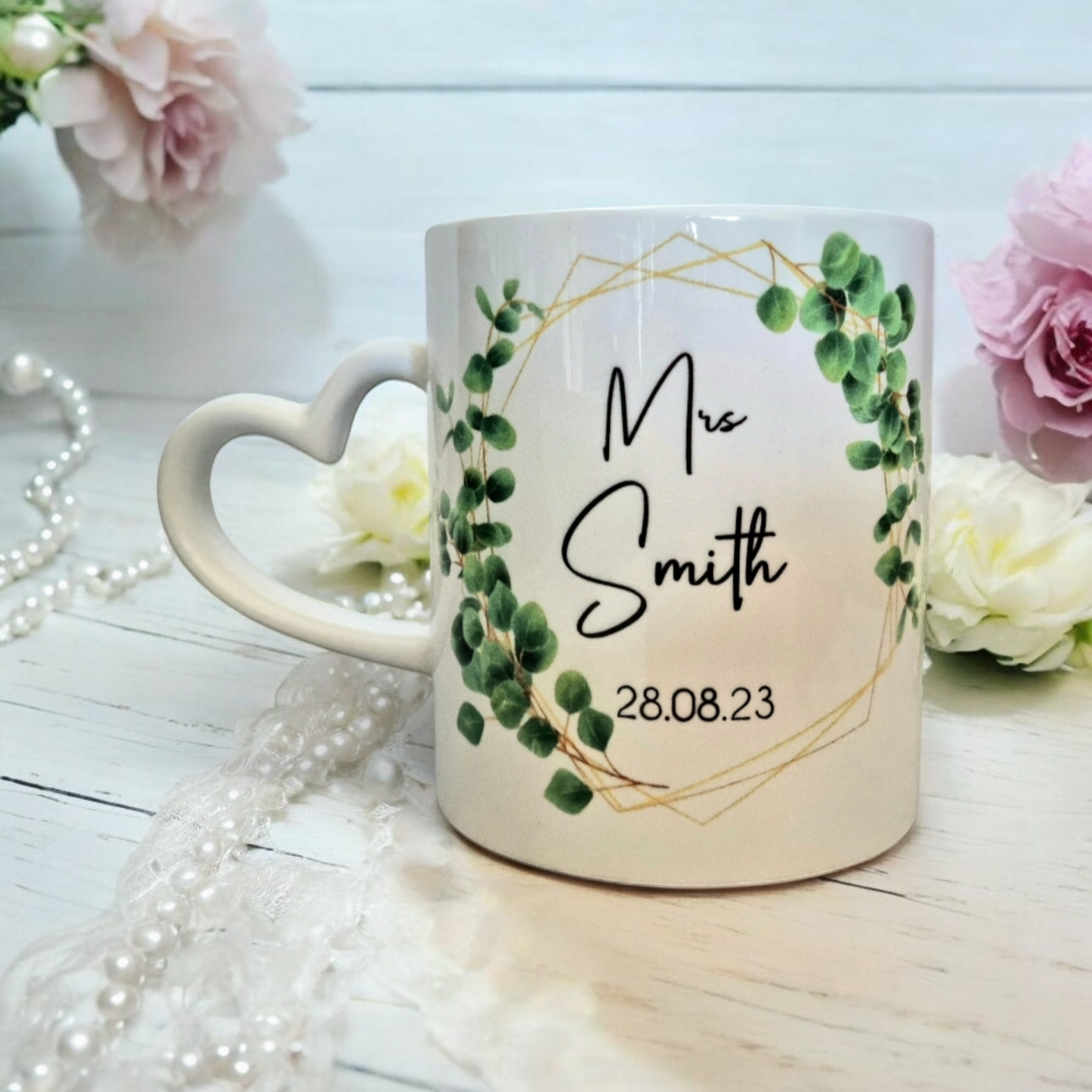 Mr & Mrs personalised mugs